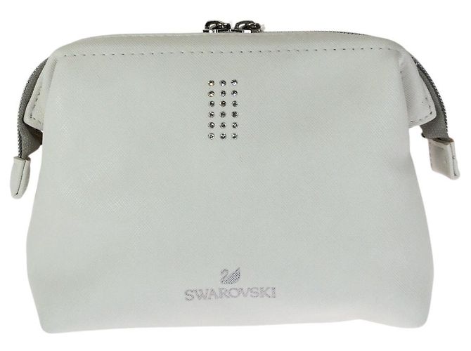 Bolso Vanity Bag Swarovski de PVC blanco