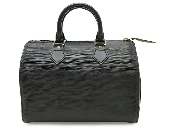 Borsa Louis Vuitton Epi Speedy 25 Nera Nero
