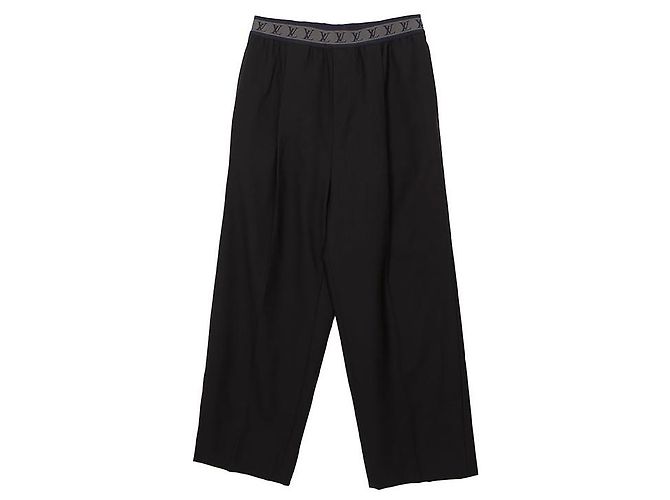 Louis Vuitton Logo Elastic Slacks Size Black