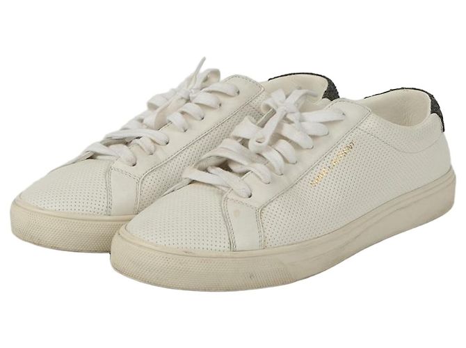 Saint Laurent Baskets Sequence Tab Blanc