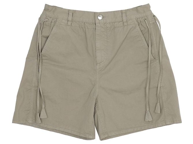 Short String Gucci Verde Empolvado Algodón Gris 