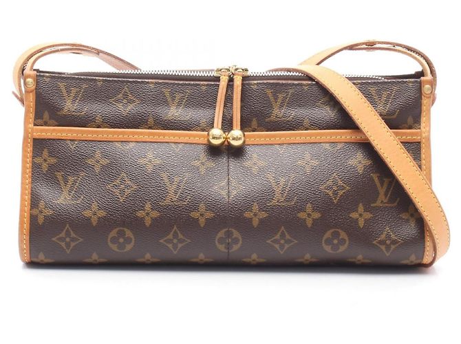 Louis Vuitton Popincourt Monogram Schultertasche Braun