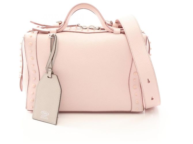 TOD'S Gommini Leder 2way Handtasche Pink