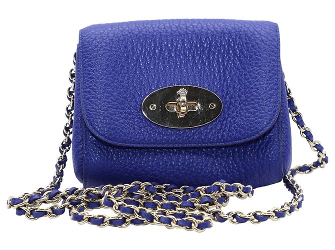 Mulberry Classic Lily em couro de bezerro azul