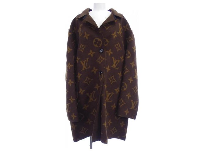 Abrigo de mezcla de cachemira Louis Vuitton Castaño