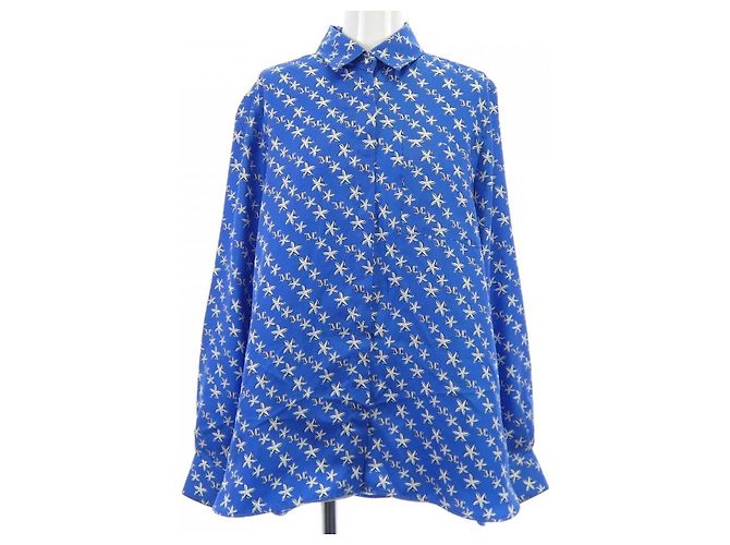 Max Mara Hemd Weiß Blau 