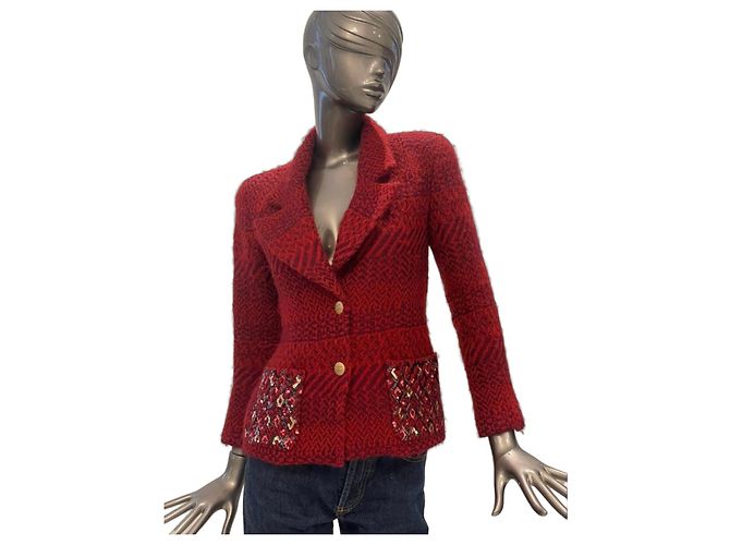 Chanel jacket Red