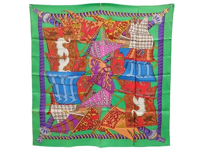 Hermès Hermes Carré 90 Seta multicolore 90 x 90