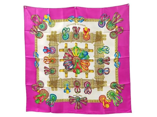Hermès Hermes Carré 90 Seta multicolore 90 x 90