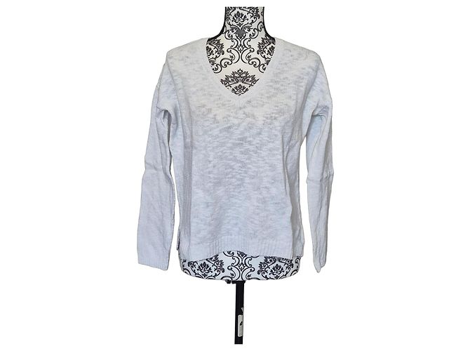 Hartford Damen Pullover Größe 1/36/S weiß Baumwollstrick