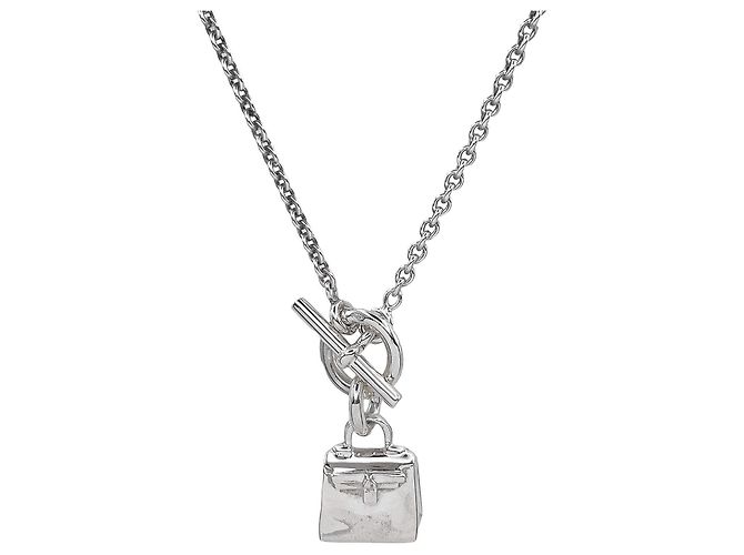 Hermès Collana con ciondolo Amulette Kelly HERMES Argento 