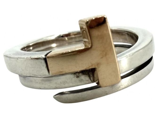 Tiffany & Co. T Square Wrap Ring Silber Golden