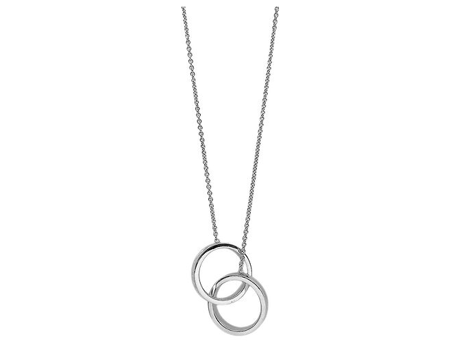 Tiffany & Co Colar com pingente Tiffany 1837 Interlocking Circle Prata