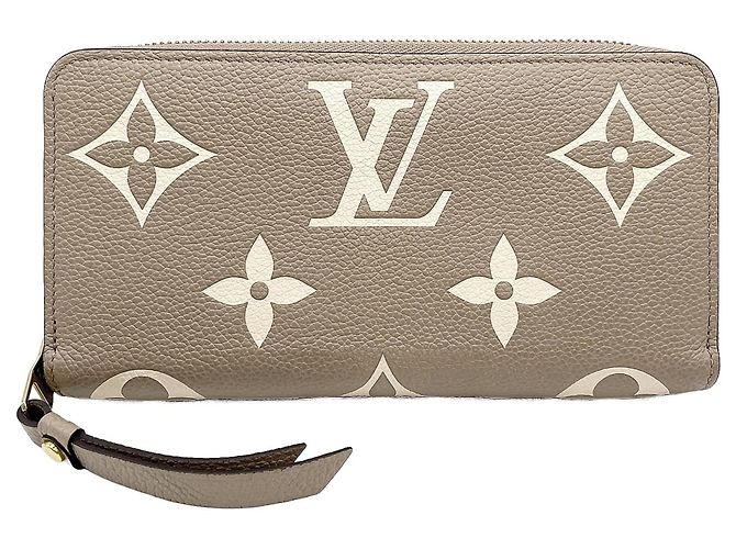 Portafoglio Zippy Louis Vuitton in Beige