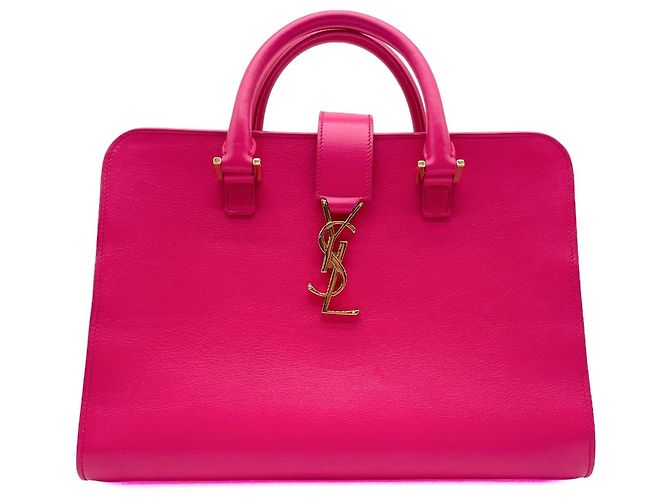 Bolsa Baby Cabas Cassandra Saint Laurent Rosa