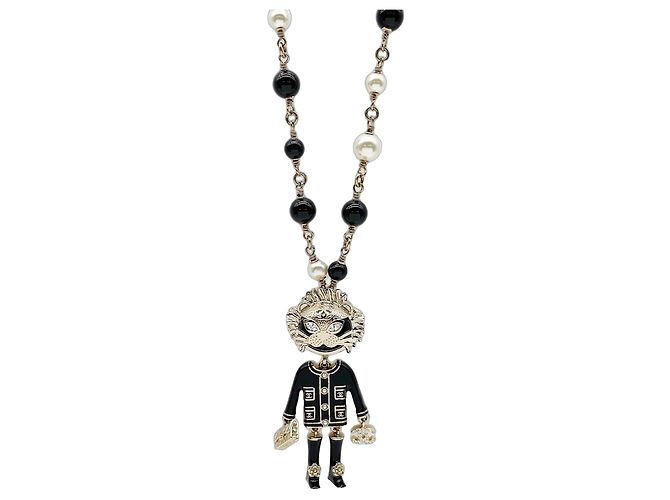 Collana lunga Lion Swing Pearl Chanel Nero