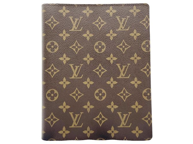 Louis Vuitton Agenda Bureau Notebook Cover Brown Monogram