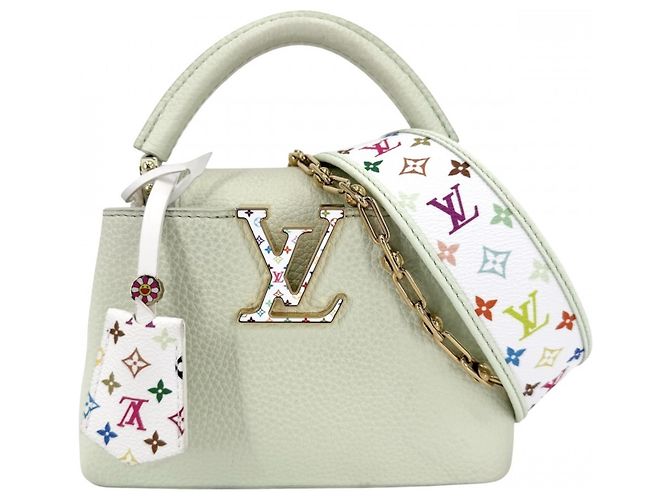 Bolsa Louis Vuitton Takashi Murakami Capucines Mini Multicor