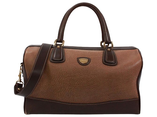 Bolsa Boston de couro marrom Gucci