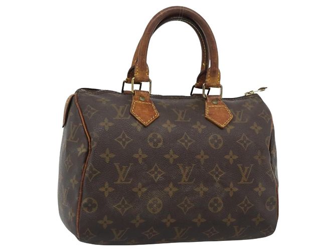 LOUIS VUITTON Bolsa Monogram Speedy 25 M41528 LV Auth 189873 Monograma