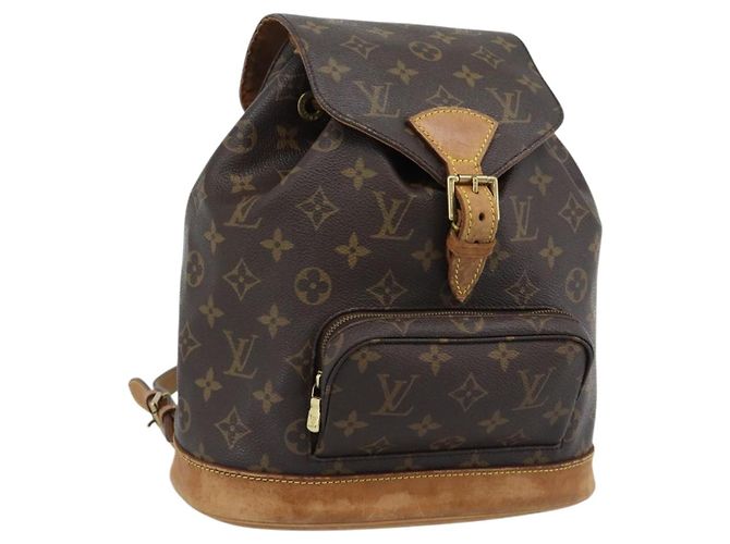 LOUIS VUITTON Monogram Montsouris MM Backpack M51136 LV Auth 189280