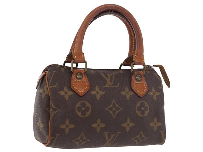 LOUIS VUITTON Bolsa Monogram Mini Speedy M41543 LV Auth 189530 Monograma