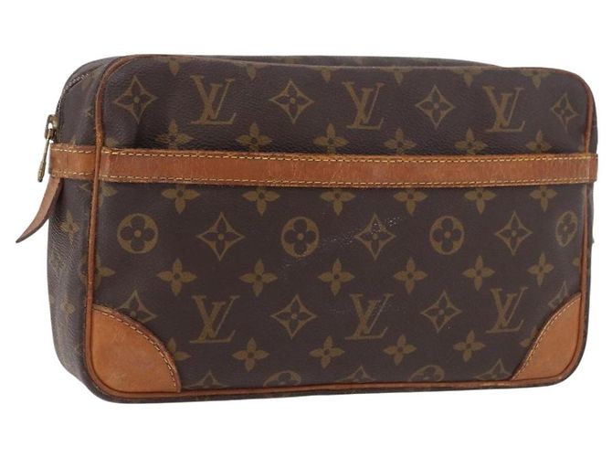 LOUIS VUITTON Monogram Compiegne 28 Clutch Bag M51845 LV Auth 190773 Monogramm