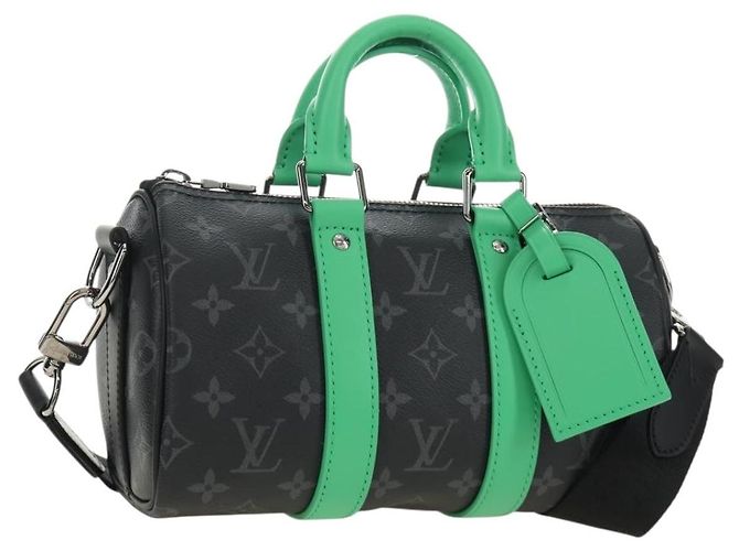 Borsa LOUIS VUITTON Eclipse Keepall Bandouliere 25 2way M25885 LV Auth 189764SV Monogramma