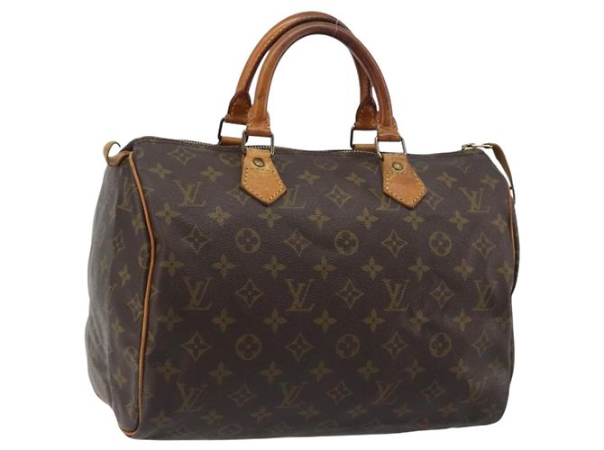 LOUIS VUITTON Bolsa Monogram Speedy 30 M41526 LV Auth 189273 Monograma