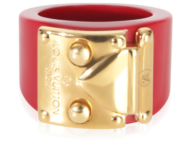 Anello Lock Me placcato oro Louis Vuitton
