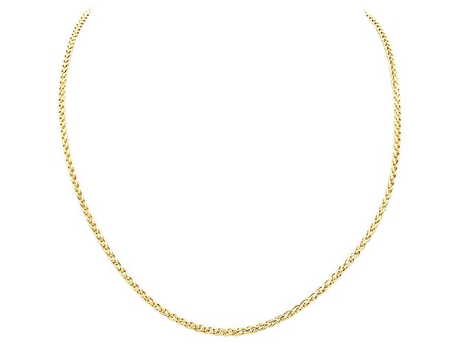 Autre Marque Palm leaf link chain.