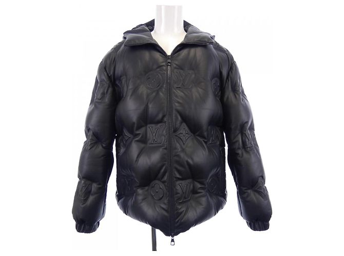 Louis Vuitton Monogram Lamb Down Jacket Blue Navy blue