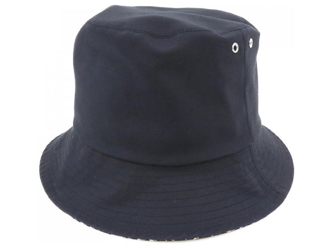 Christian Dior TEDDY-D Bob Hat Oblique Hat Black