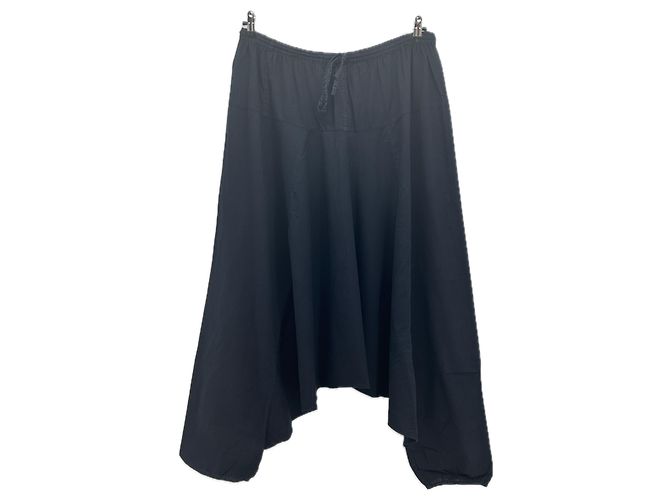 Autre Marque Pantalone palazzo blu navy