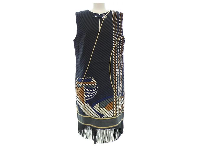 Hermès Vestido Hermes Azul Azul marino