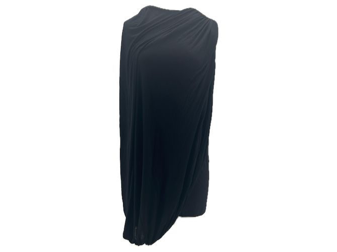 Autre Marque Asymmetrisches schwarzes Kleid
