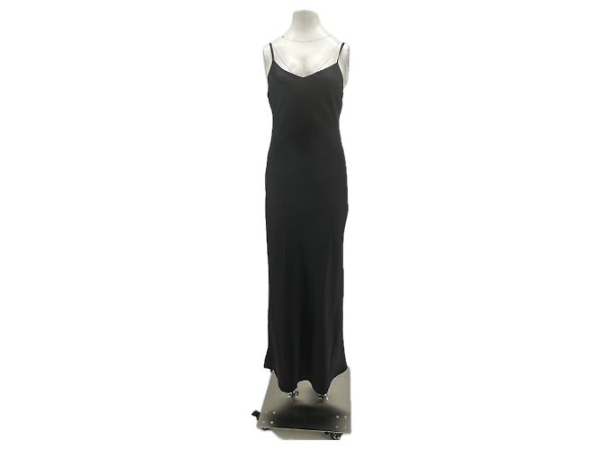 Autre Marque Vestido YAEL de seda negro