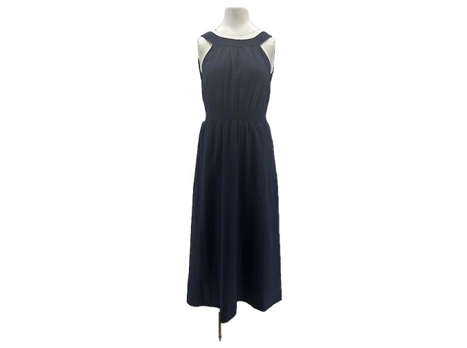 Vestido Johnnie Boden de algodón azul marino Talla 4