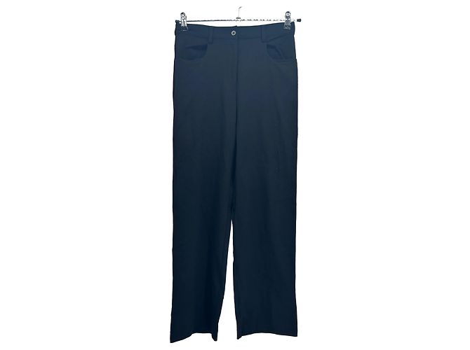 Autre Marque MATTEAU Black Wool Pants