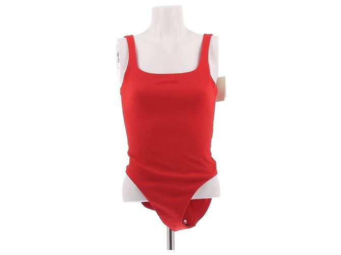 Calvin Klein Einteiliger Badeanzug rot