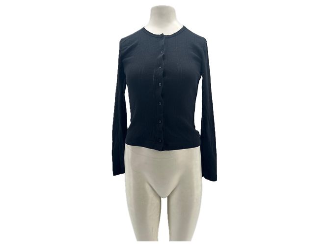 Autre Marque COUCOU Cardigan schwarz aus Baumwolle