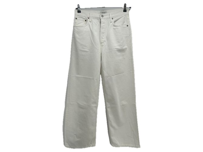 Vaqueros Agolde blancos de algodón talla 26 