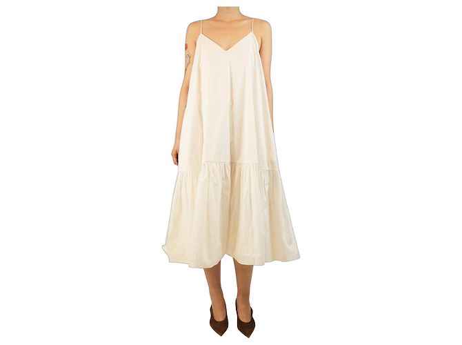 Anine Bing Vestido de verano de algodón blanco - talla S