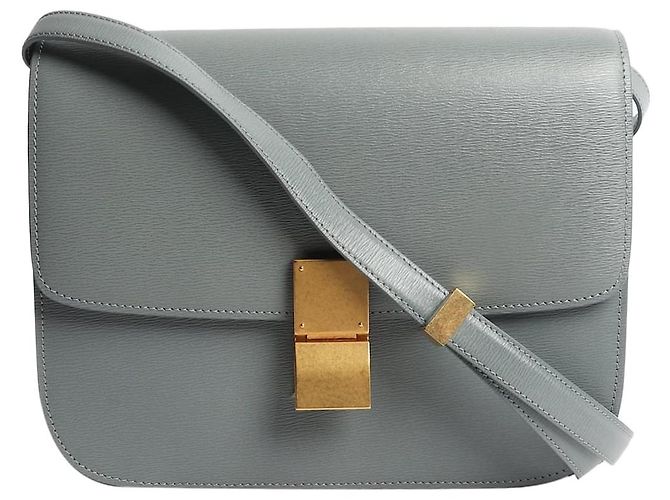 Céline Hellblaue Leder-Crossbody-Tasche