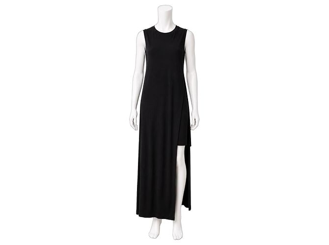Acne Studios Ordelia Asymmetrisches Maxikleid - Schwarz