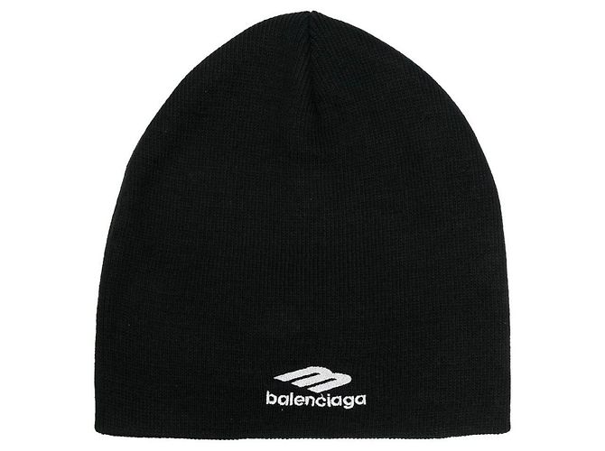 Berretto Balenciaga Bianco e Nero