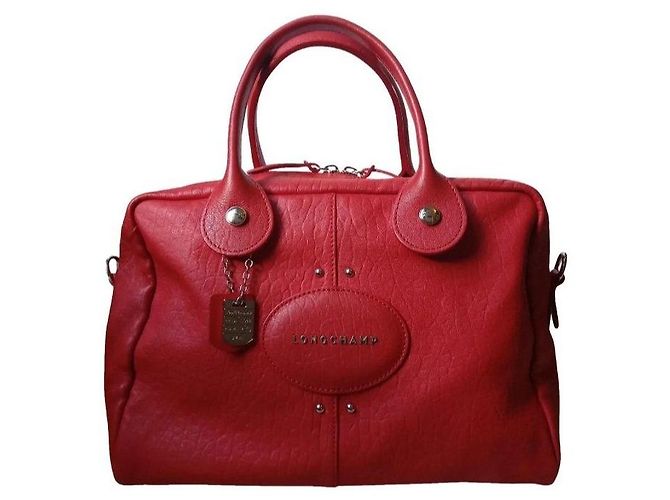 Longchamp Handtasche aus rotem Leder