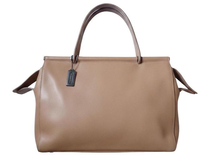 Sac à main en cuir vintage Coach Marron