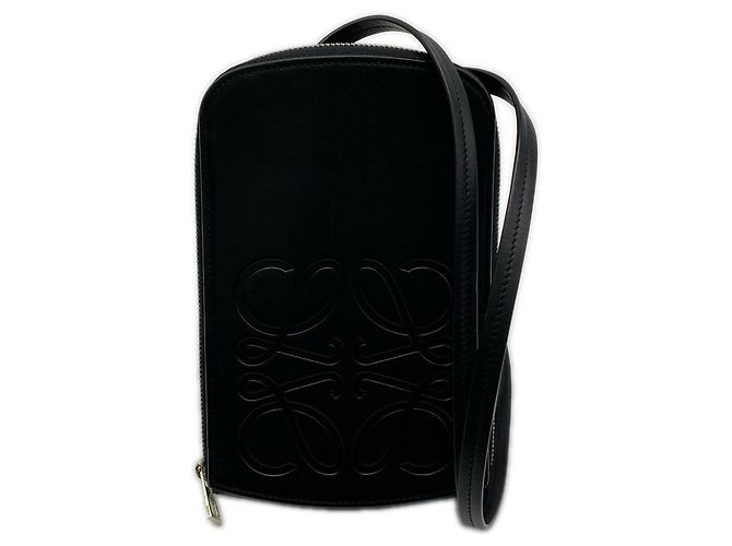 Bolsa de ombro multifuncional Loewe Anagram Preto