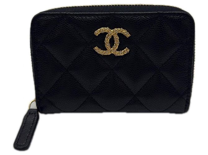 Monedero Matelassé Chanel Negro